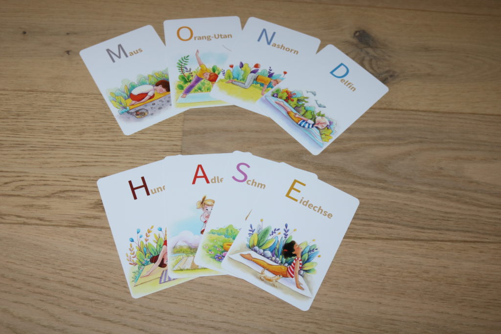 Kinderyoga Alphabet ABC Karten