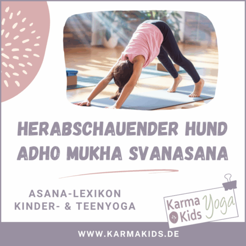 kinderyoga herabschauender hund